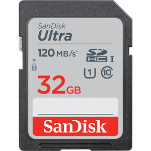 כרטיס זיכרון SanDisk 32GB Ultra UHS-I SDHC