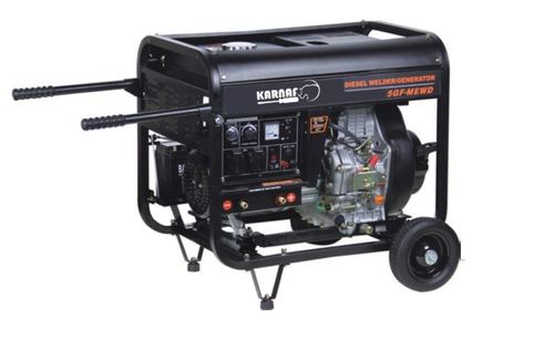 גנרטור דיזל לריתוך כולל סטרטר חשמלי  4800W 190Ah KARNAF 5GF-MEWB חד פאזי 