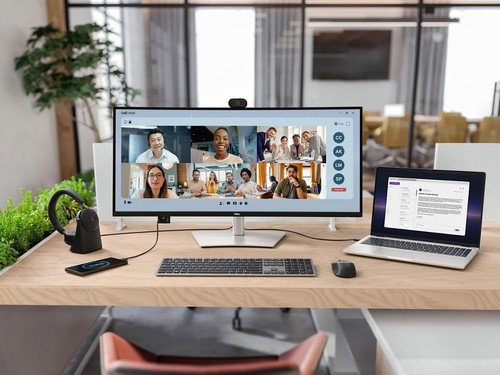 מסך מחשב קעור Dell Pro P 34 USB-C Hub Webcam P3426WEV