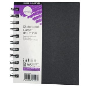 סקצבוק ספירלה,54 דפים DALER ROWNEY Simply A6