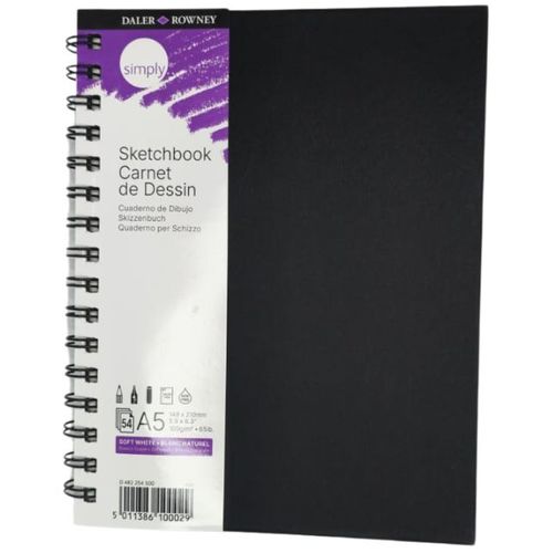 סקצבוק ספירלה 54 דפים DALER ROWNEY Simply A5