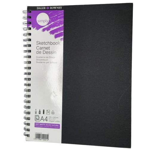 סקצבוק ספירלה 54 דפים DALER ROWNEY Simply A4