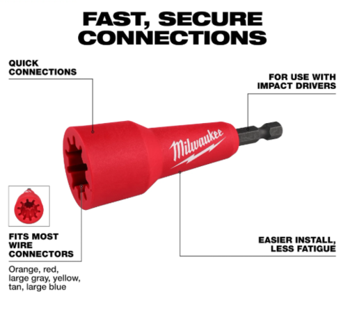 בוקסה למחברי חוטים Milwaukee Quick-Twist Wire Connector Socket דגם 48-32-6400