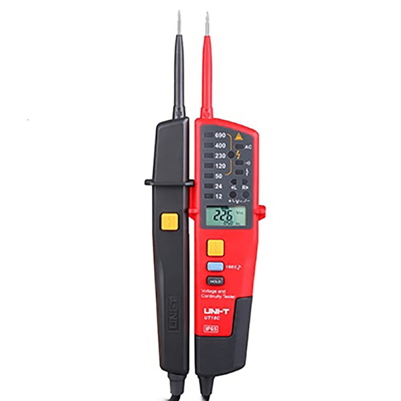וולט סטיק נוריות+דיגיטלי 12-690V+זמזם UT18C UNI-T