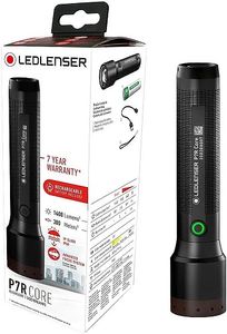 P7R פנס יד נטען - עוצמת הארה עד 1400 לומנס LEDLENSER