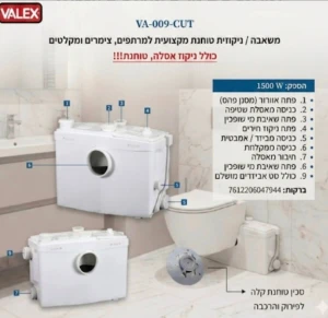 ניקוזית איכותית טוחנת VALEX VA-009-CUT