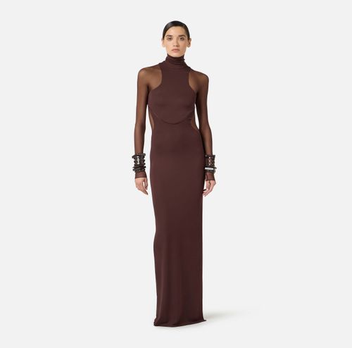 Red Carpet dress with sheer details