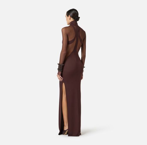 Red Carpet dress with sheer details