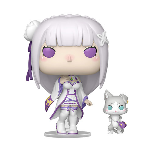 בובת פופ ריזרו אמיליה עם פאק | Funko Pop! Re Zero Emilia with Puck 2112