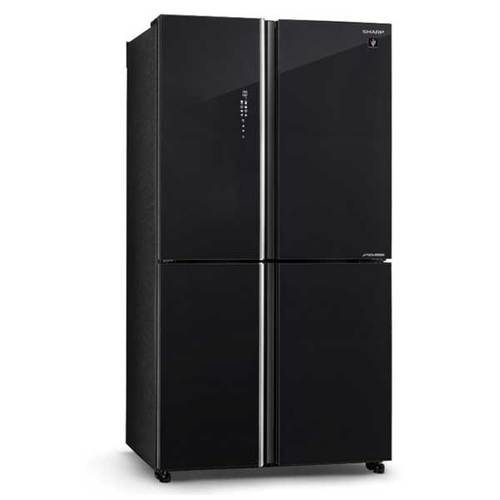 מקרר 4 דלתות 525 ליטר Sharp SJ-8590-BK זכוכית שחור שארפ