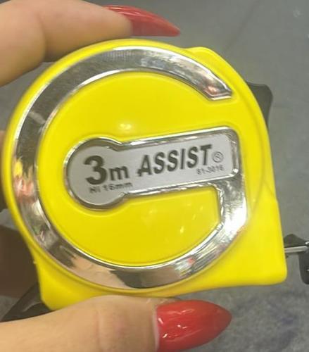 מטר מדידה 3 מטר - רוחב 16 ממ ASSIST