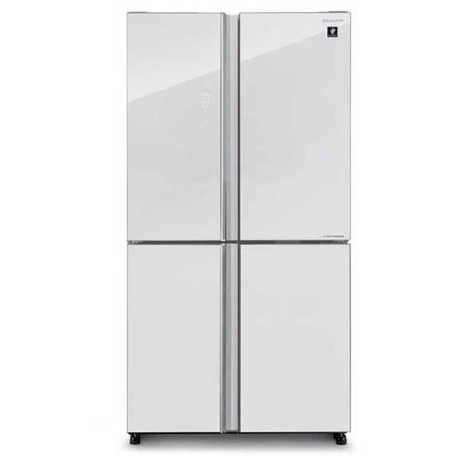 מקרר 4 דלתות 572 ליטר Sharp SJ-8960WH זכוכית לבן שארפ