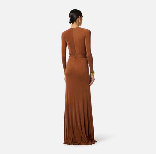 Red Carpet dress in cupro jersey fabric