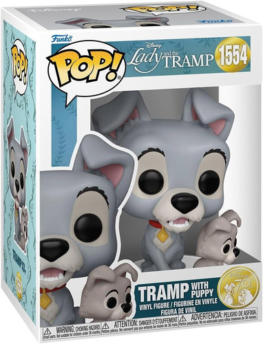 בובת פופ ליידי והנווד – הנווד עם גור | Funko Pop! Lady and the Tramp - Tramp With Puppy 1554