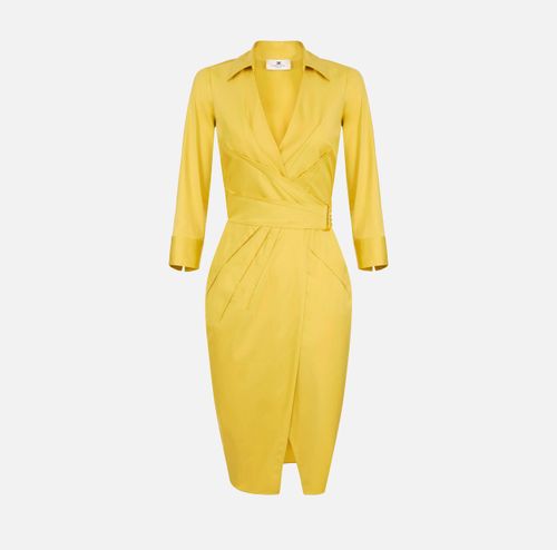 Stretch cotton dress