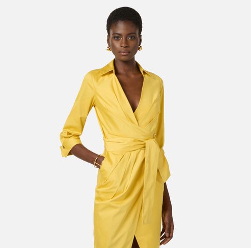 Stretch cotton dress
