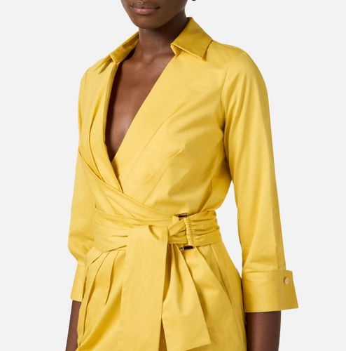 Stretch cotton dress