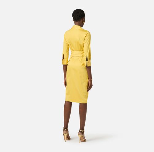 Stretch cotton dress