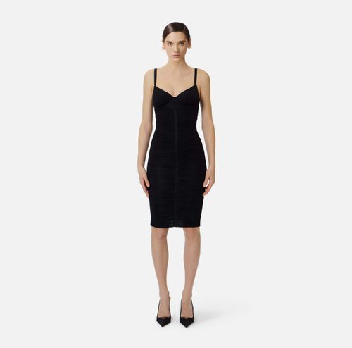 Dress in jersey fabric - COLOR CACAO