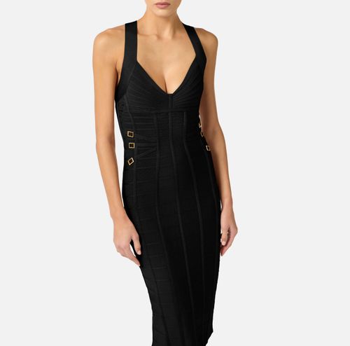 Knit 3D pencil dress
