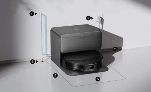 שואב אבק רובוטי + ניקוז  רובורוק Roborock Saros 20 with Refill and Drainage System