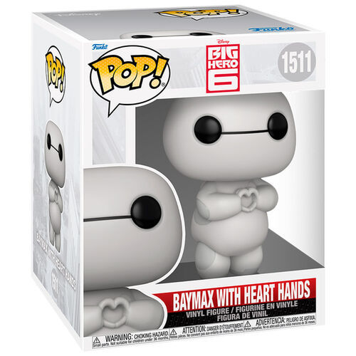 בובת פופ 6 גיבורים – ביימקס עם ידיים בצורת לב | Funko Pop! Big Hero 6 - Baymax with heart hands 6 INCH 1511