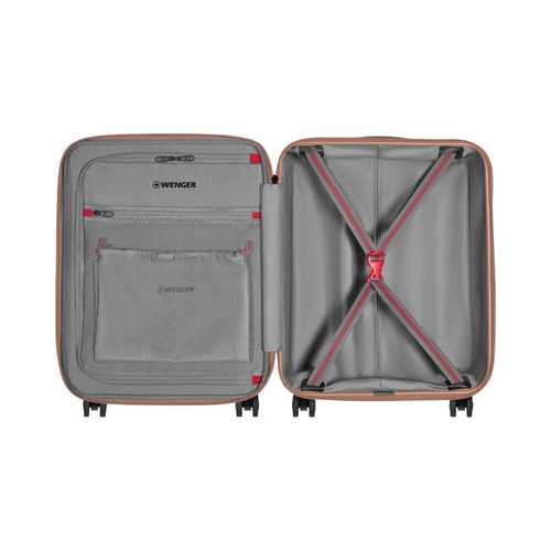 סט 3 מזוודות קשיחות יוקרתיות ואיכותיות  MOTION PINK wenger swiss