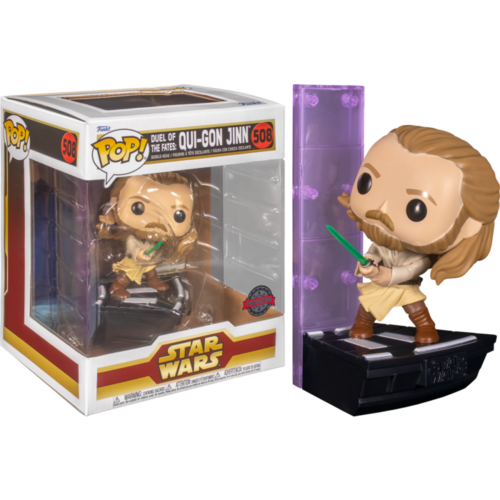 בובת פופ מלחמת הכוכבים – קווי-גון ג’ין | Funko Pop! Star Wars Qui-Gon Jinn 6 INCH 508