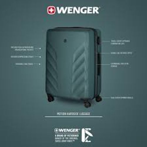 סט 3 מזוודות קשיחות יוקרתיות ואיכותיות MOTION SAGE  wenger swiss