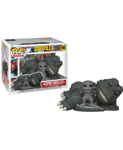 בובת פופ גודזילה – גודזילה ישן עם מינילה |1954  Funko Pop! Godzilla – Sleeping Godzilla with Minilla 6 INCH 