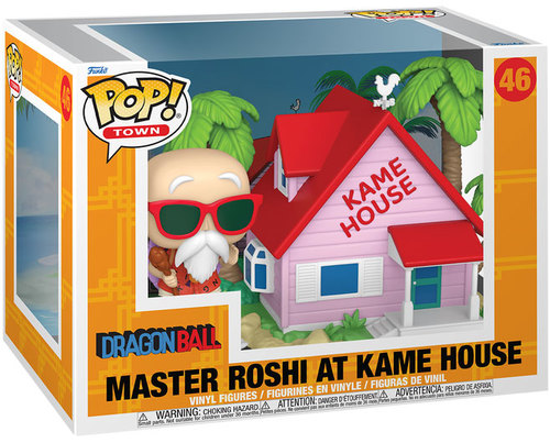 בובת פופ דרגון בול – מאסטר רושי בבית קמה 6 אינץ | Funko Pop! Dragon ball Master Roshi at Kame House 6 INCH 46