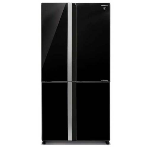 מקרר 4 דלתות 611 ליטר Sharp SJ-8841-BK זכוכית שחורה שארפ