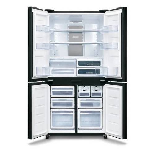 מקרר 4 דלתות 611 ליטר Sharp SJ-8841-BK זכוכית שחורה שארפ