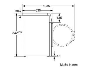 מייבש כביסה BOSCH דגם WTC84102BY בוש