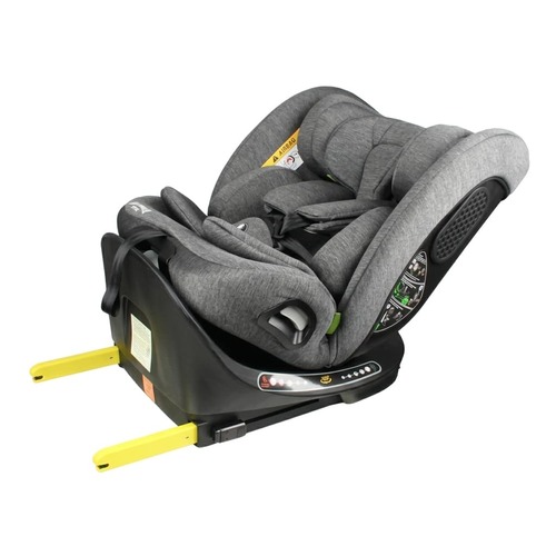 כיסא בטיחות לרכב מגיל לידה מסתובב 360° עם ISOFIX | דגם TITAN אפור