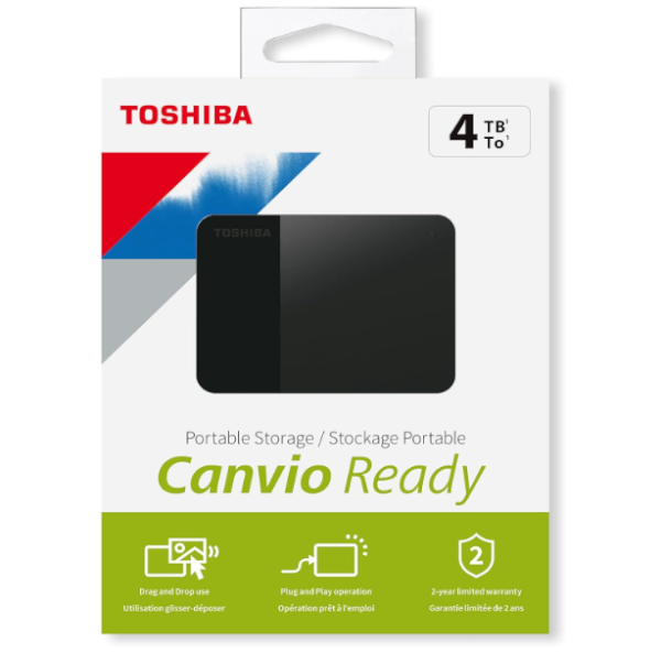 דיסק חיצוני TOSHIBA Canvio Ready 4TB 2.5 USB 3.2
