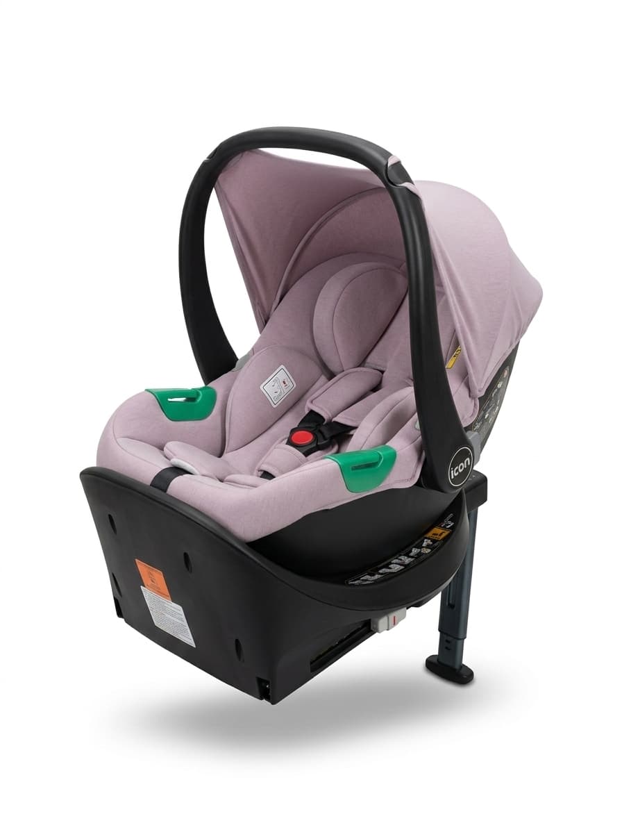 סלקל לתינוק כולל בסיס ISOFIX לרכב - ורוד