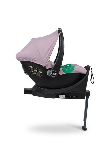 סלקל לתינוק כולל בסיס ISOFIX לרכב - ורוד