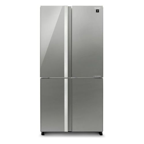 מקרר 4 דלתות 611 ליטר Sharp SJ-8942BS זכוכית אפורה שארפ