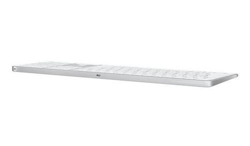מקלדת אלחוטית Apple Magic Keyboard Numeric Keypad Touch ID Silicon USB-C - לבן