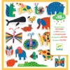 יצירה לקטנטנים - 60 מדבקות לבד חיות צבעוניות
