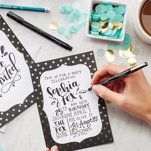 ערכת טושים שחורים + אביזרים לקליגרפיה   PREMIER HAND LETTERING ADVANCED SET