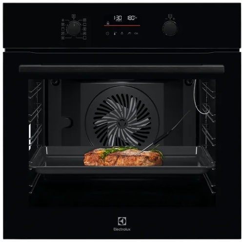 תנור פירוליטי רב תכליתי זכוכית שחורה Electrolux דגם SenseCook EOP7742K