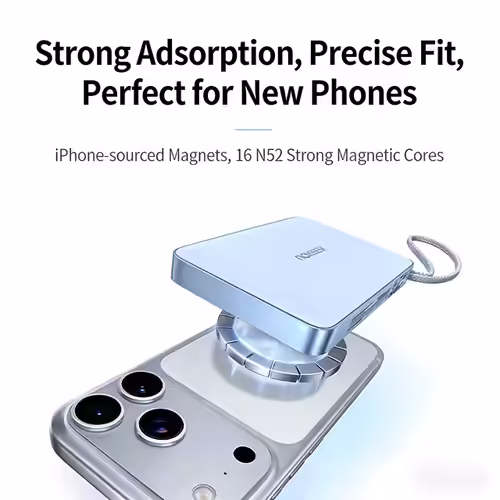סוללת גיבוי מגנטית Ugreen 10,000mAh MagFlow טעינה Qi2 25W וכבל 30W מובנה יוגרין