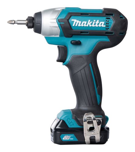 מברגת אימפקט נטענת עם 2 סוללות 1.5 אמפר ומטען - MAKITA TD110DWYE 110N/m 12V