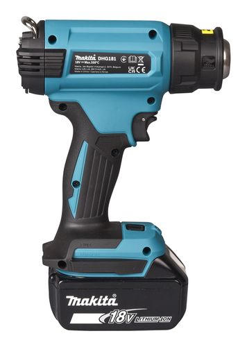 מפזר חום נטען עד 550 מעלות - MAKITA DHG181 18V