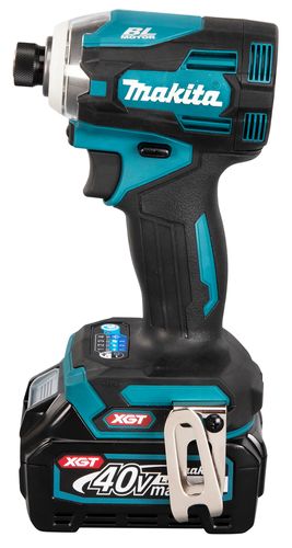 מברגת אימפקט נטענת עם 2 סוללות 4 אמפר ומטען - MAKITA TD001G 40V BL