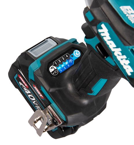 מברגת אימפקט נטענת עם 2 סוללות 4 אמפר ומטען - MAKITA TD001G 40V BL