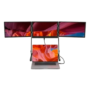 סט שלושה מסכים ניידים "15.6 Ofiyaa TriVision Pro Max 