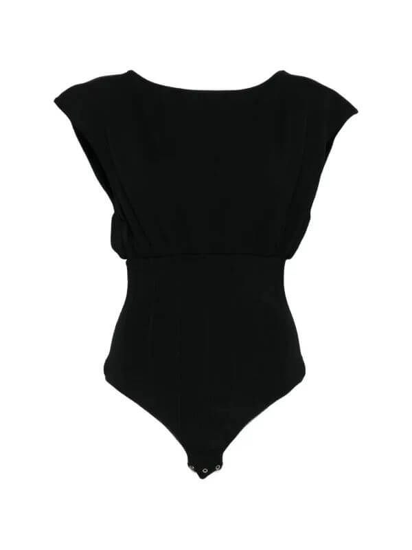 Bodysuit in knit fabric with necklace